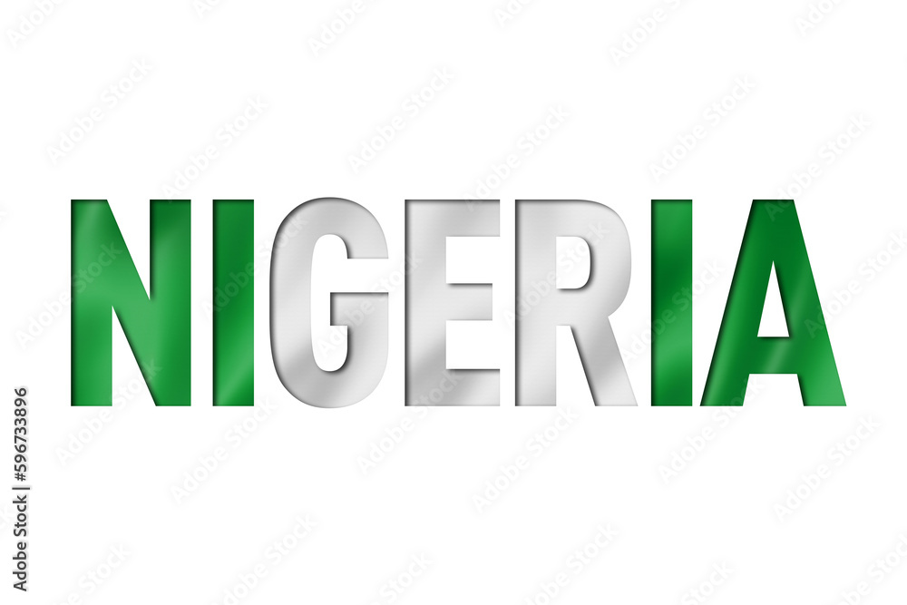 nigeria flag text font