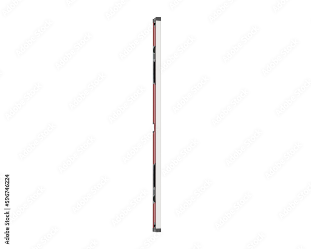 Spirit level isolated on transparent background. 3d rendering - illustration Spirit level isolated on transparent background. 3d rendering - illustration