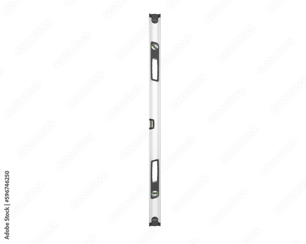 Spirit level isolated on transparent background. 3d rendering - illustration Spirit level isolated on transparent background. 3d rendering - illustration
