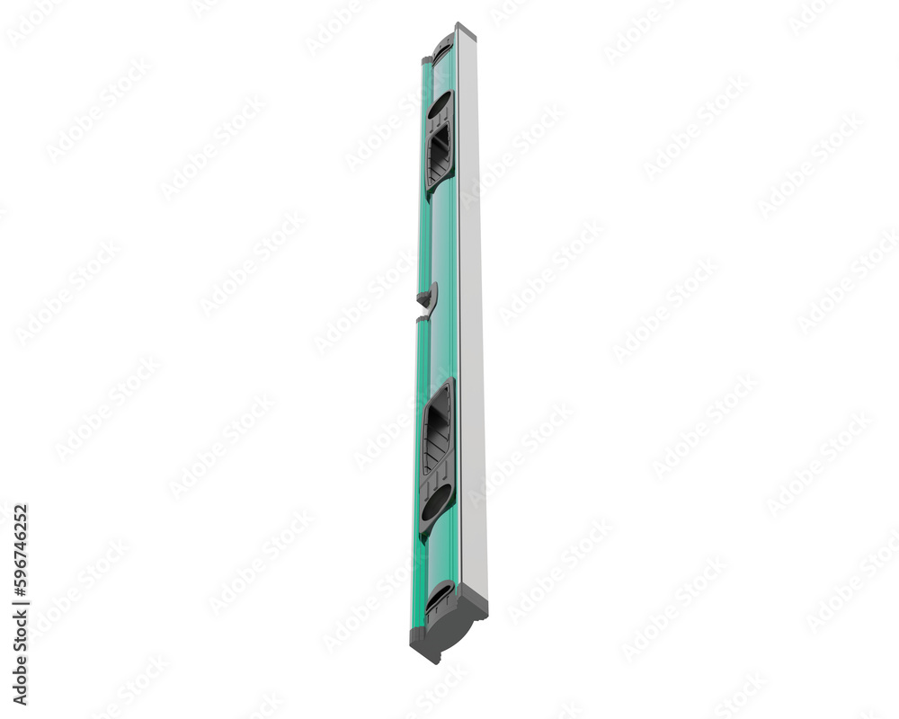 Spirit level isolated on transparent background. 3d rendering - illustration Spirit level isolated on transparent background. 3d rendering - illustration