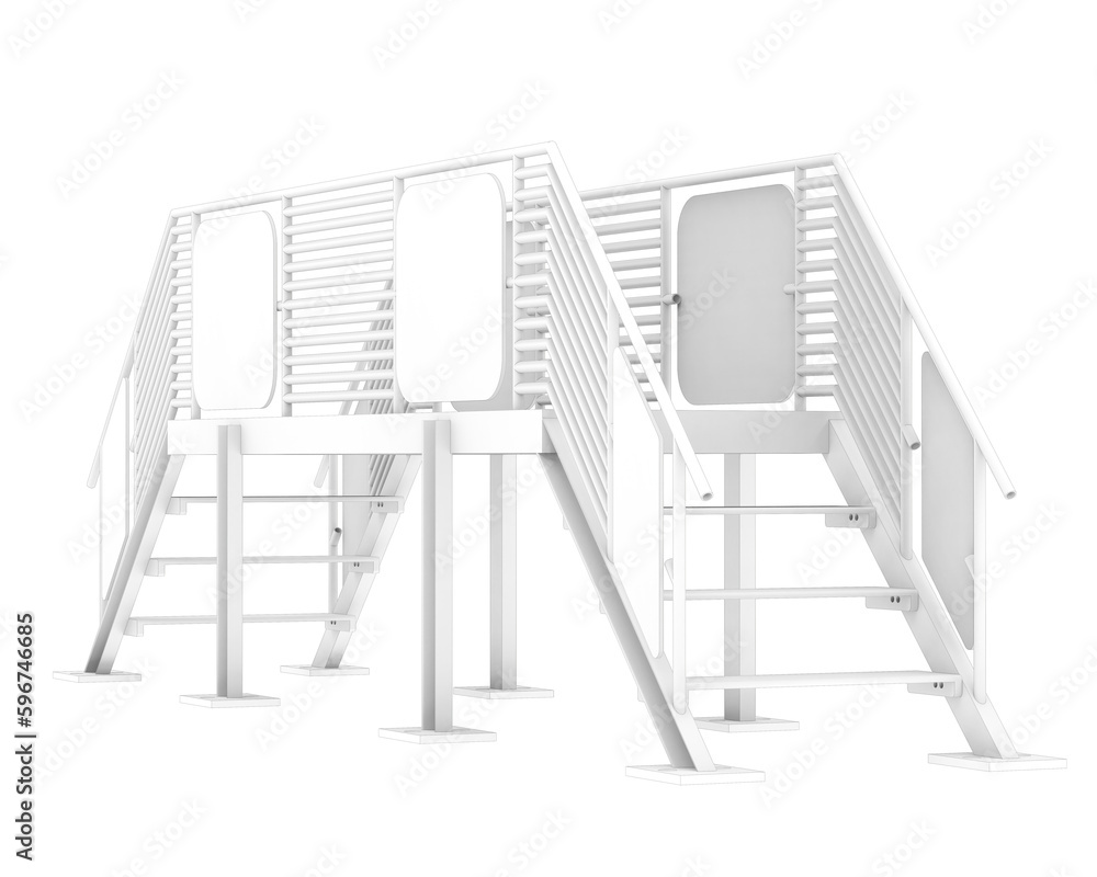 Stairs isolated on transparent background 3d rendering illustration Stairs isolated on transparent background 3d rendering illustration