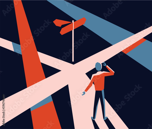 Correct decision - three directions
