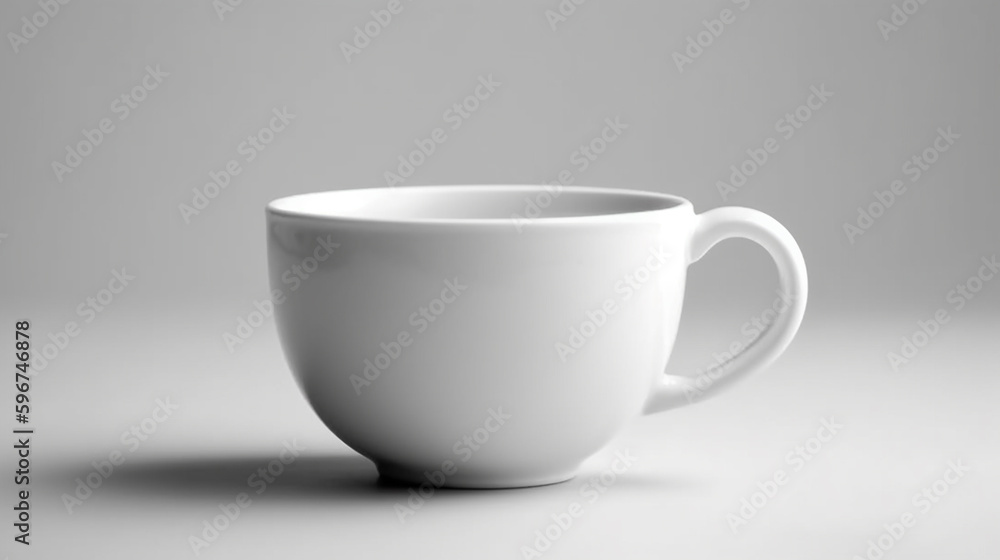 Cup of tea or coffee on a white isolated background, Generative AI Cup of tea or coffee on a white isolated background, Generative AI