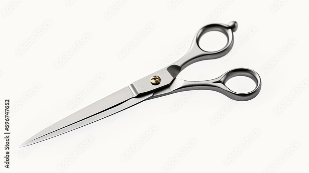Scissors isolated on white background, Generative AI Scissors isolated on white background, Generative AI