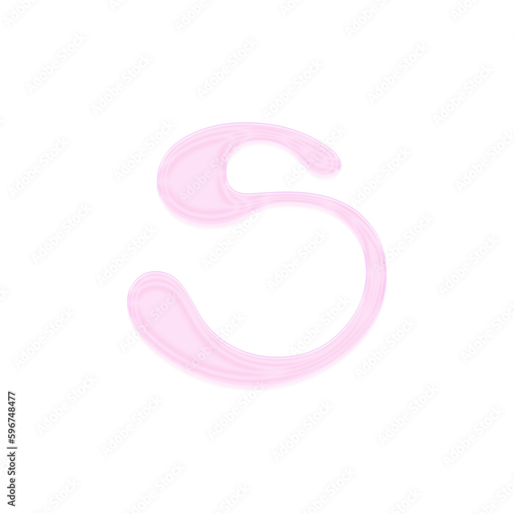 3D Fluid Alphabet S 3D Fluid Alphabet S