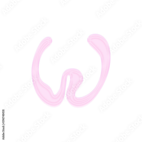 Wallpaper Mural 3D Fluid Alphabet W Torontodigital.ca