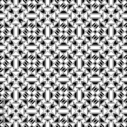 Vector seamless models. Modern stylish texture. Composition from regularly repeating geometrical element. Monochrome, simple. Vector illustrations.