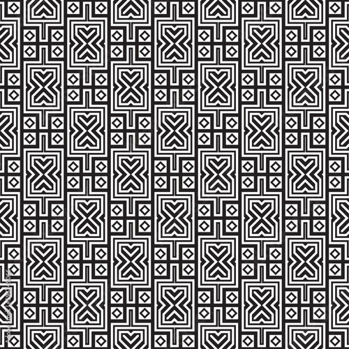 Vector seamless models. Modern stylish texture. Composition from regularly repeating geometrical element. Monochrome, simple. Vector illustrations.