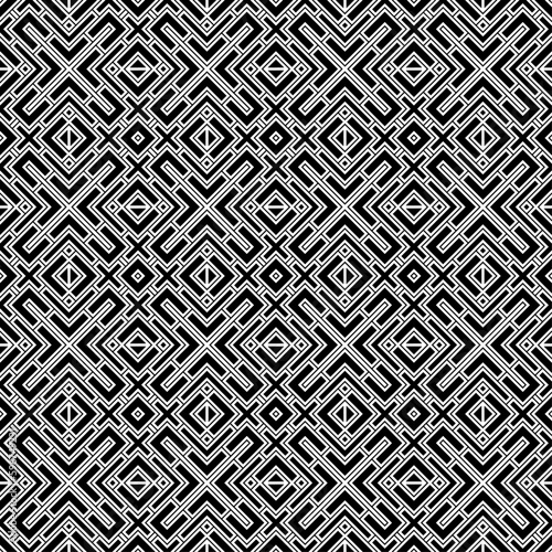 Vector seamless models. Modern stylish texture. Composition from regularly repeating geometrical element. Monochrome, simple. Vector illustrations.