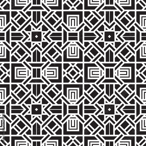 Vector seamless models. Modern stylish texture. Composition from regularly repeating geometrical element. Monochrome, simple. Vector illustrations.