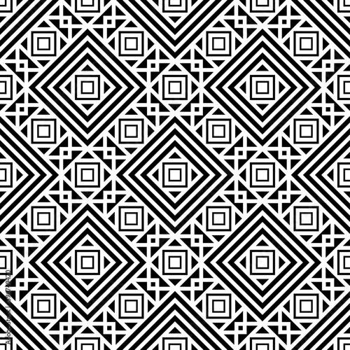 Vector seamless models. Modern stylish texture. Composition from regularly repeating geometrical element. Monochrome, simple. Vector illustrations.