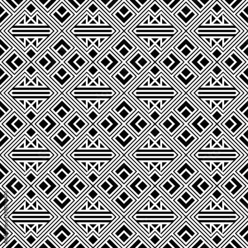 Vector seamless models. Modern stylish texture. Composition from regularly repeating geometrical element. Monochrome, simple. Vector illustrations.