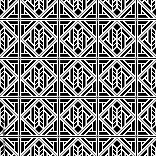 Vector seamless models. Modern stylish texture. Composition from regularly repeating geometrical element. Monochrome, simple. Vector illustrations.