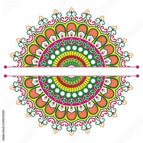 Luxury mandala background with premium vector