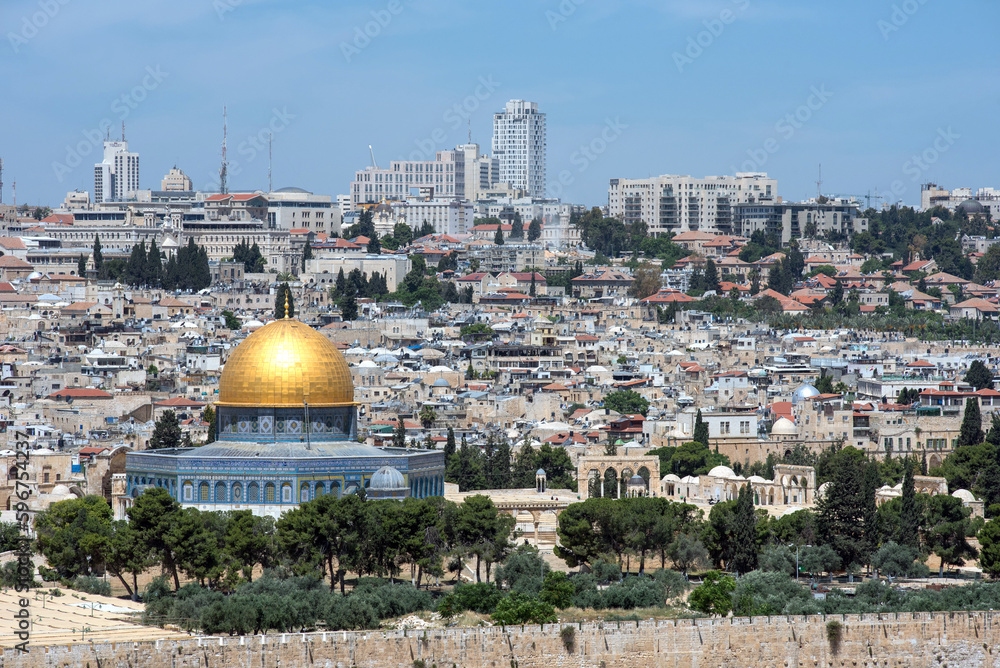 The Dome of the Rock, Temple Mount, al-Aqsa mosque, Jerusalem, Israel