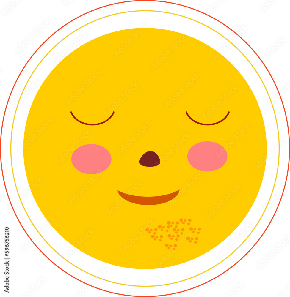Cute sun flat vector illustration. Yellow childish sunny emoticon collection. Smiling sun with sunbeams cartoon character isolated on white background. Tshirt print design element. Cute sun flat vector illustration. Yellow childish sunny emoticon collection. Smiling sun with sunbeams cartoon character isolated on white background. Tshirt print design element.