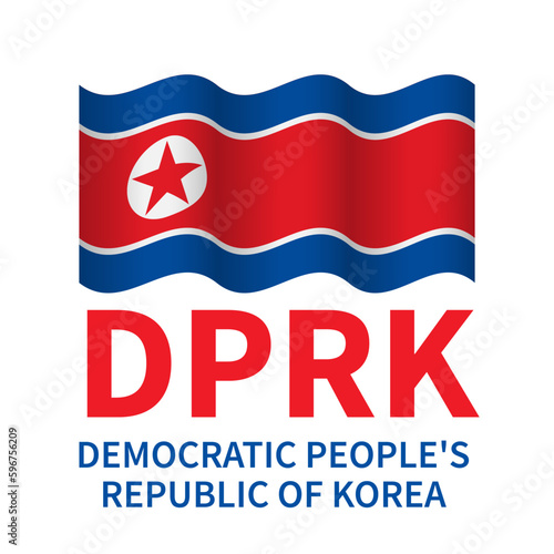 Flag of Democratic People's Republic of Korea DPRK isolated on white. Vector template for banner, poster, flyer, etc Free Download Flag of Democratic People's Republic of Korea DPRK isolated on white. Vector template for banner, poster, flyer, etc - GFXLoad