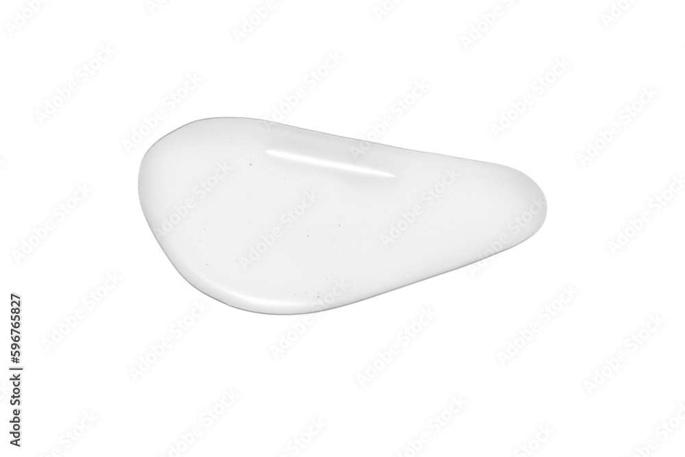 Large drop of transparent gel on a white background Large drop of transparent gel on a white background