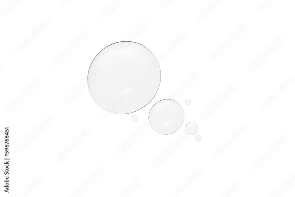 Drops of transparent gel or water in different sizes. PNG Drops of transparent gel or water in different sizes. PNG