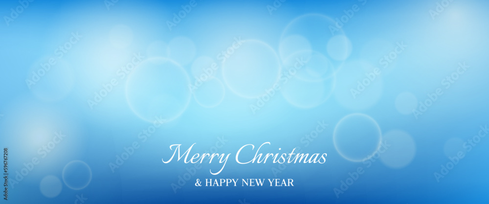 Bokeh background with New Year inscription