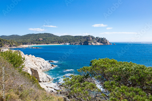 Landscapes on the coastal path on the Catalan Costa Brava, Spain