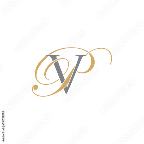 VP or PV Letters Logo Icon 010