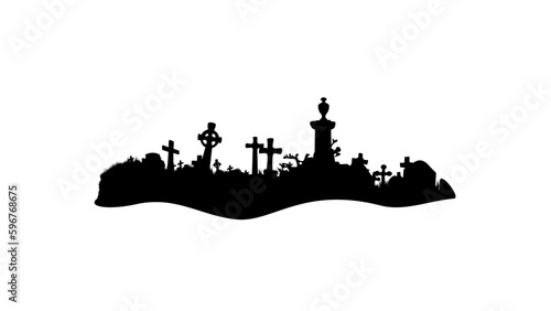 cemetery silhouette