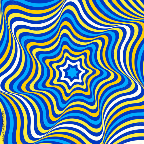 Abstract wavy background, waving lines illusion