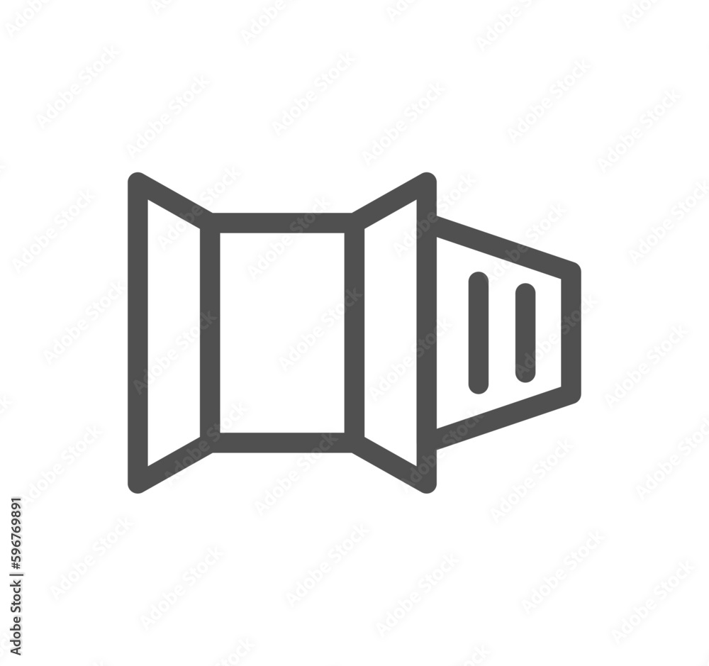 Logistics related icon outline and linear vector. Logistics related icon outline and linear vector.