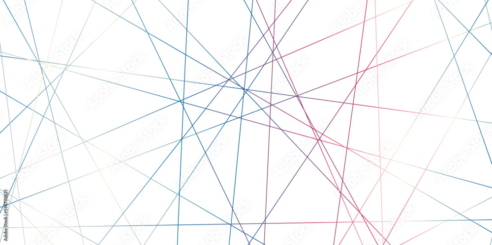 Obraz premium A beautiful Chaotic abstract line seamless pattern. Random geometric line seamless pattern. colorful outline monochrome texture. Vector illustration.