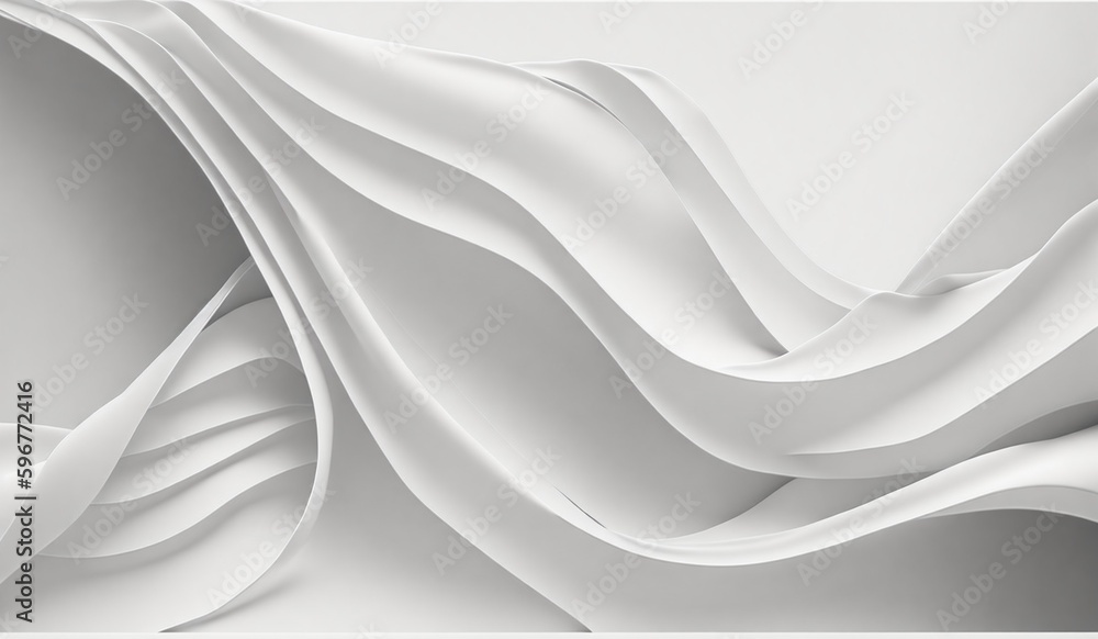 Obraz premium White Silk Background. Generate Ai