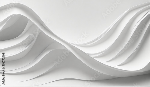 White Silk Background. Generate Ai