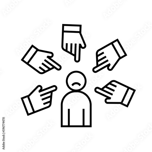 My fault icon, pictogram. Acknowledgement of a mistake.