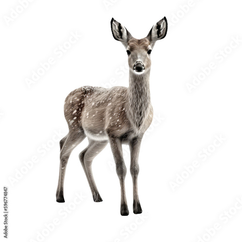 deer isolated on white background © purich