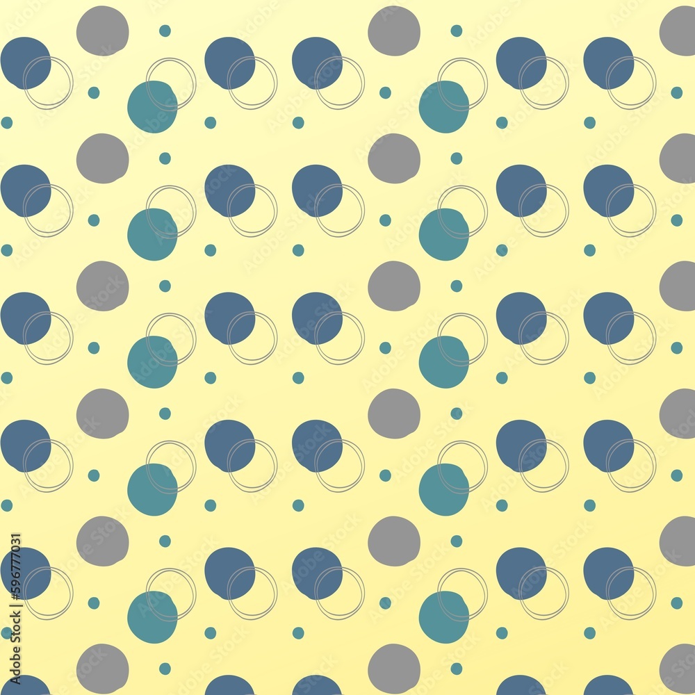 yellow, bubbles, polka dots, blue, repeated patterns, illustration yellow, bubbles, polka dots, blue, repeated patterns, illustration