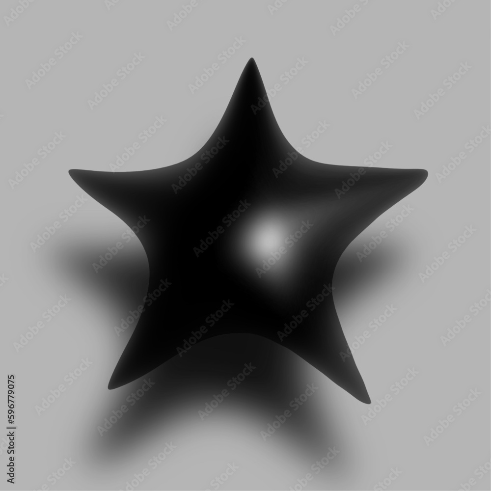 ぷっくりとした立体的な星のイラスト、写実的な星のイラスト、ふっくらとした立体的な星のイラスト ぷっくりとした立体的な星のイラスト、写実的な星のイラスト、ふっくらとした立体的な星のイラスト