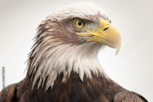 Bald Eagle  Haliaeetus leucocephalus . created with generative AI