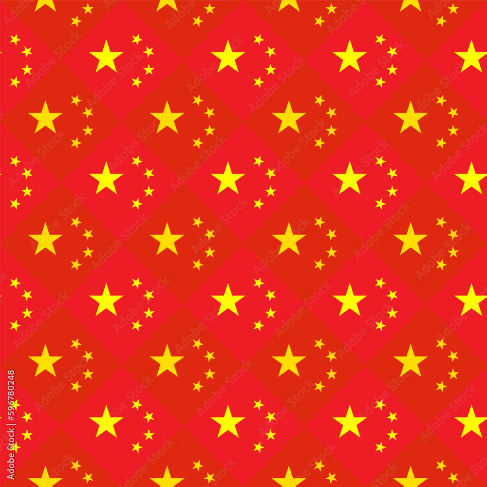 chinese flag pattern design. vector illustration chinese flag pattern design. vector illustration
