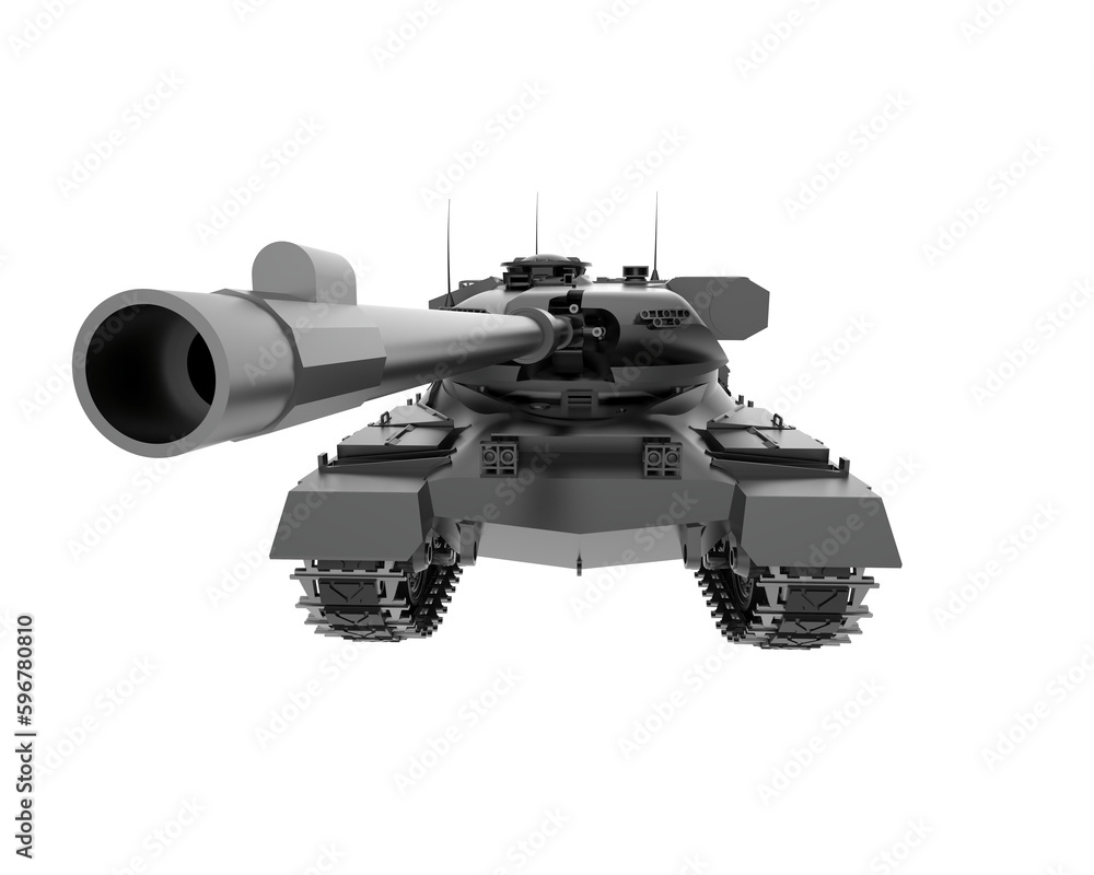 Tank isolated on transparent background. 3d rendering - illustration Tank isolated on transparent background. 3d rendering - illustration