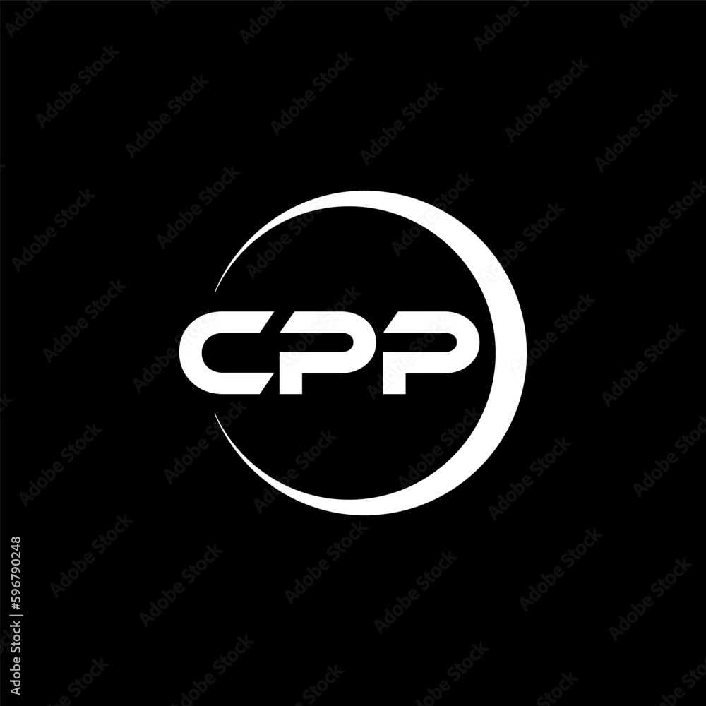 CPP letter logo design with black background in illustrator, cube logo, vector logo, modern alphabet font overlap style. calligraphy designs for logo, Poster, Invitation, etc. CPP letter logo design with black background in illustrator, cube logo, vector logo, modern alphabet font overlap style. calligraphy designs for logo, Poster, Invitation, etc.