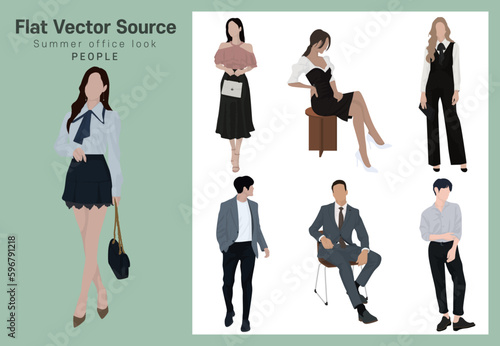 Office worker commuting office worker casual clothes fashion collection