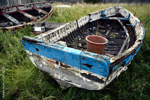 Old boat - Beadnell - Northumberland - England - UK photo