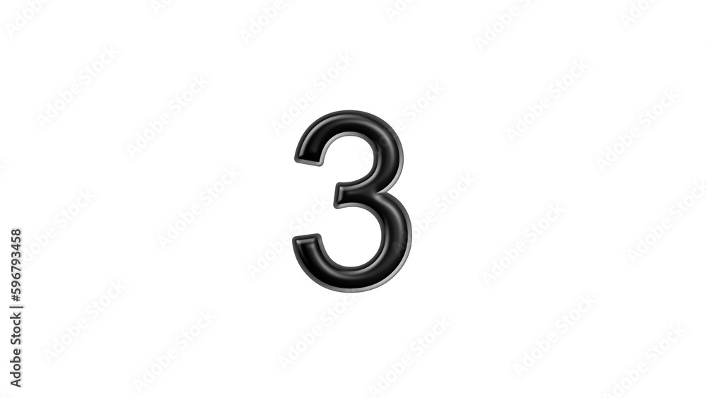 3 black lettering white background year number 3 black lettering white background year number