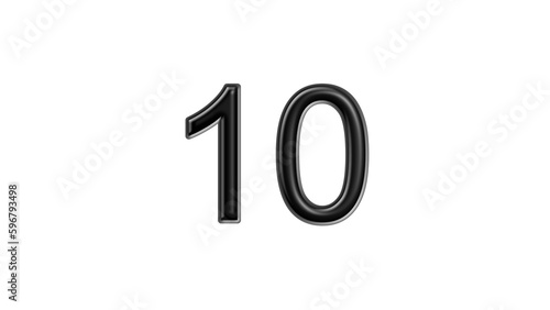 10 black lettering white background year number © Christian Gernert