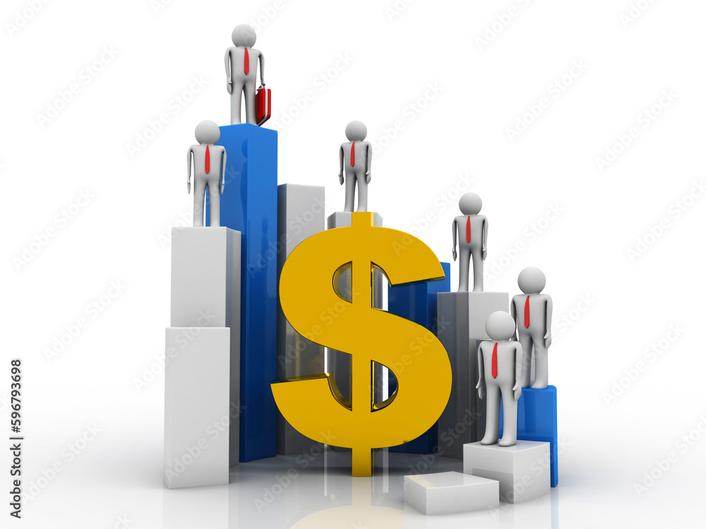 3d rendering Stock market online business concept 3d rendering Stock market online business concept