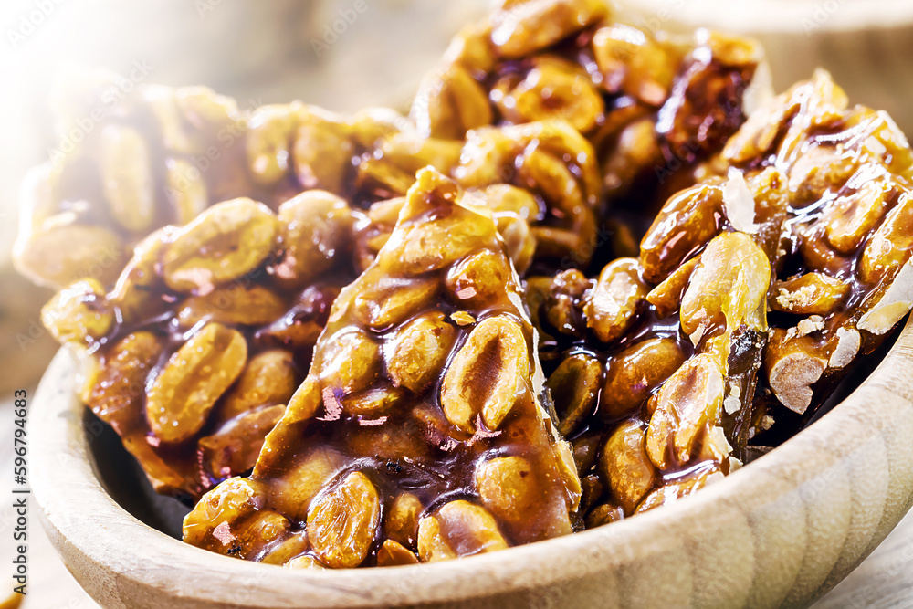 Brazilian peanut sweet, called Brazilian peanut sweet, called