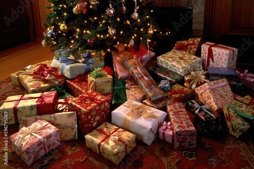 Pile of Christmas Gifts
