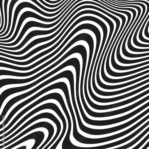 Black and White Waves: Monochrome Patterns