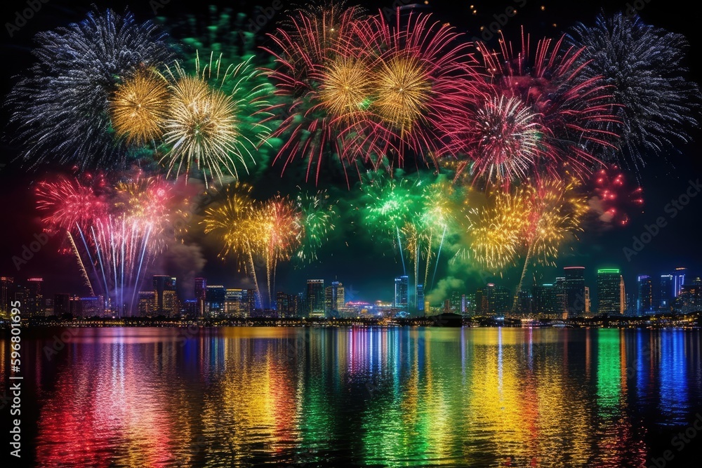 Fireworks Celebration for New Year's Eve Fireworks Celebration for New Year's Eve
