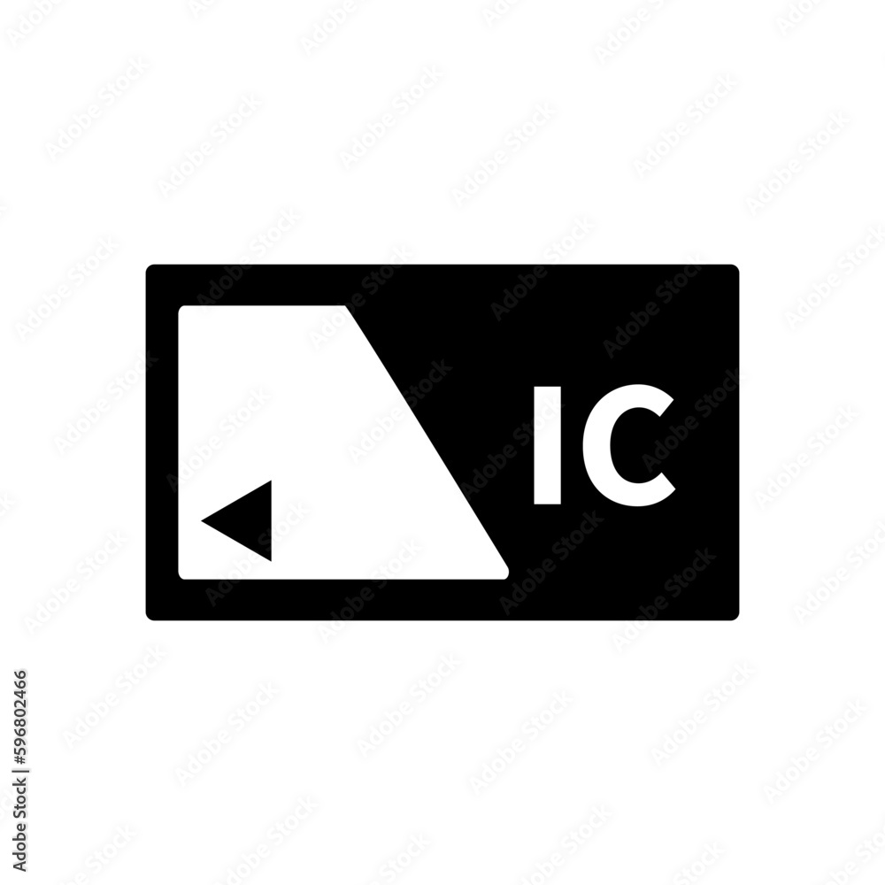 IC card icon. Contactless payment method. Vector. IC card icon. Contactless payment method. Vector.
